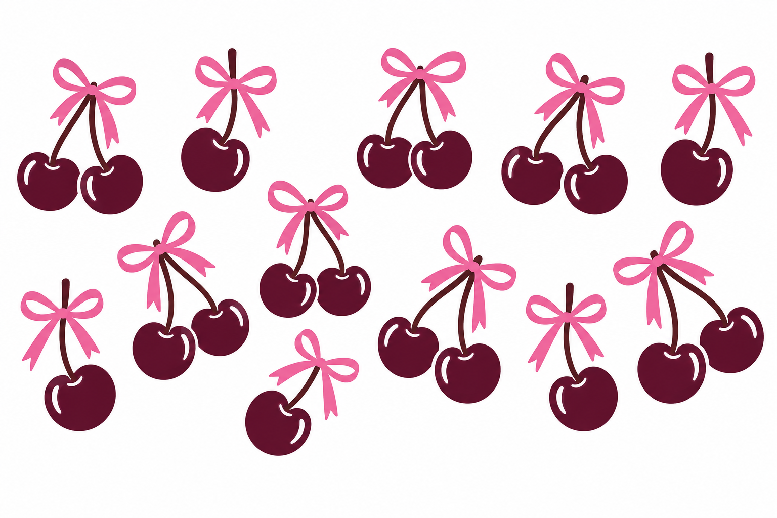 Decal Wraps for Tumblers (Cuttable for all Tumbler sizes) Cherries