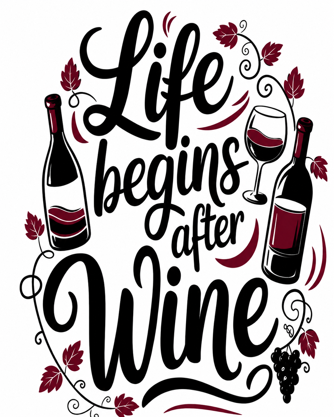 Decal Wraps for Tumblers - Life Begins