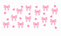 Decal Wraps for Tumblers (Cuttable for all Tumbler sizes) Sweet Pink Bows Thick