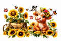 Decal Wraps for Tumblers 16oz Recommended (NOT CUTTABLE) Golden Meadow Calf