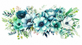 Decal Wraps for Tumblers 16oz Recommended (NOT CUTTABLE) Seafoam Garden