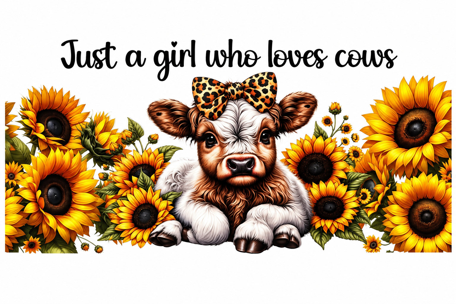 Decal Wraps for Tumblers 16oz Recommended (NOT CUTTABLE) Girl who loves Cows