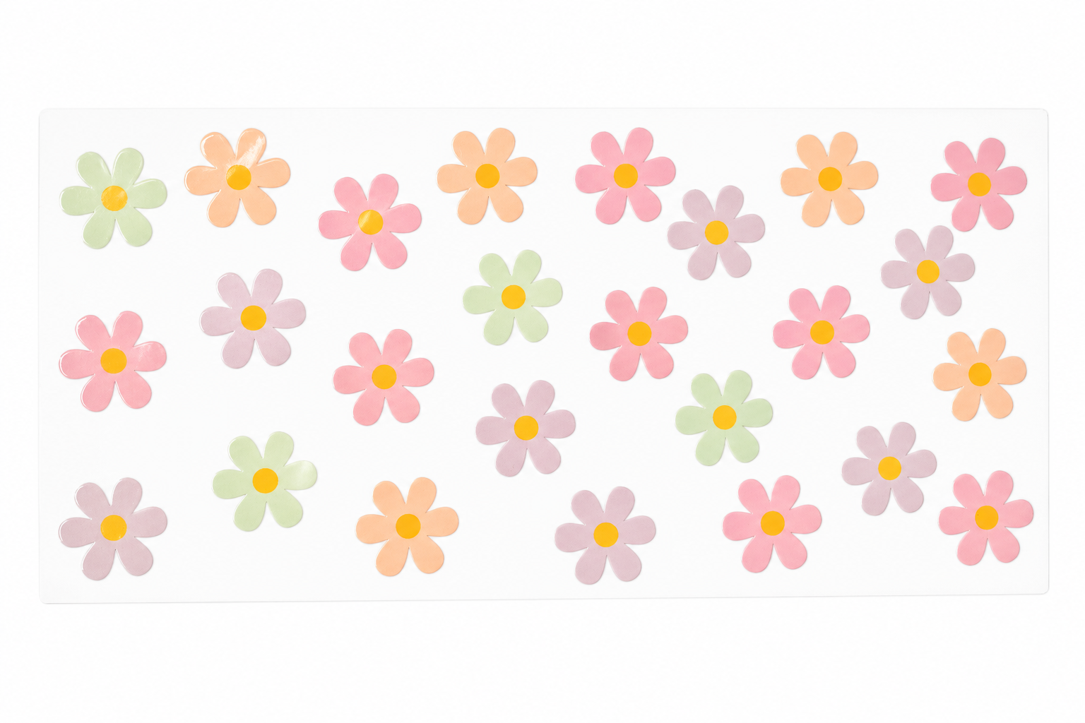 Decal Wraps for Tumblers (Cuttable for all Tumbler sizes) Pastel Daisy