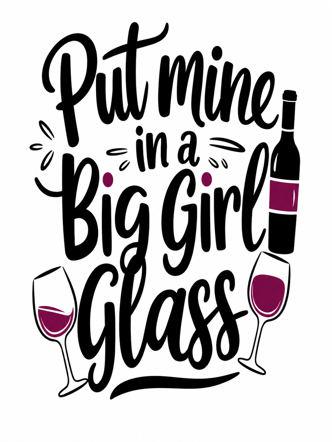 Decal Wraps for Tumblers - Big Girl Glass