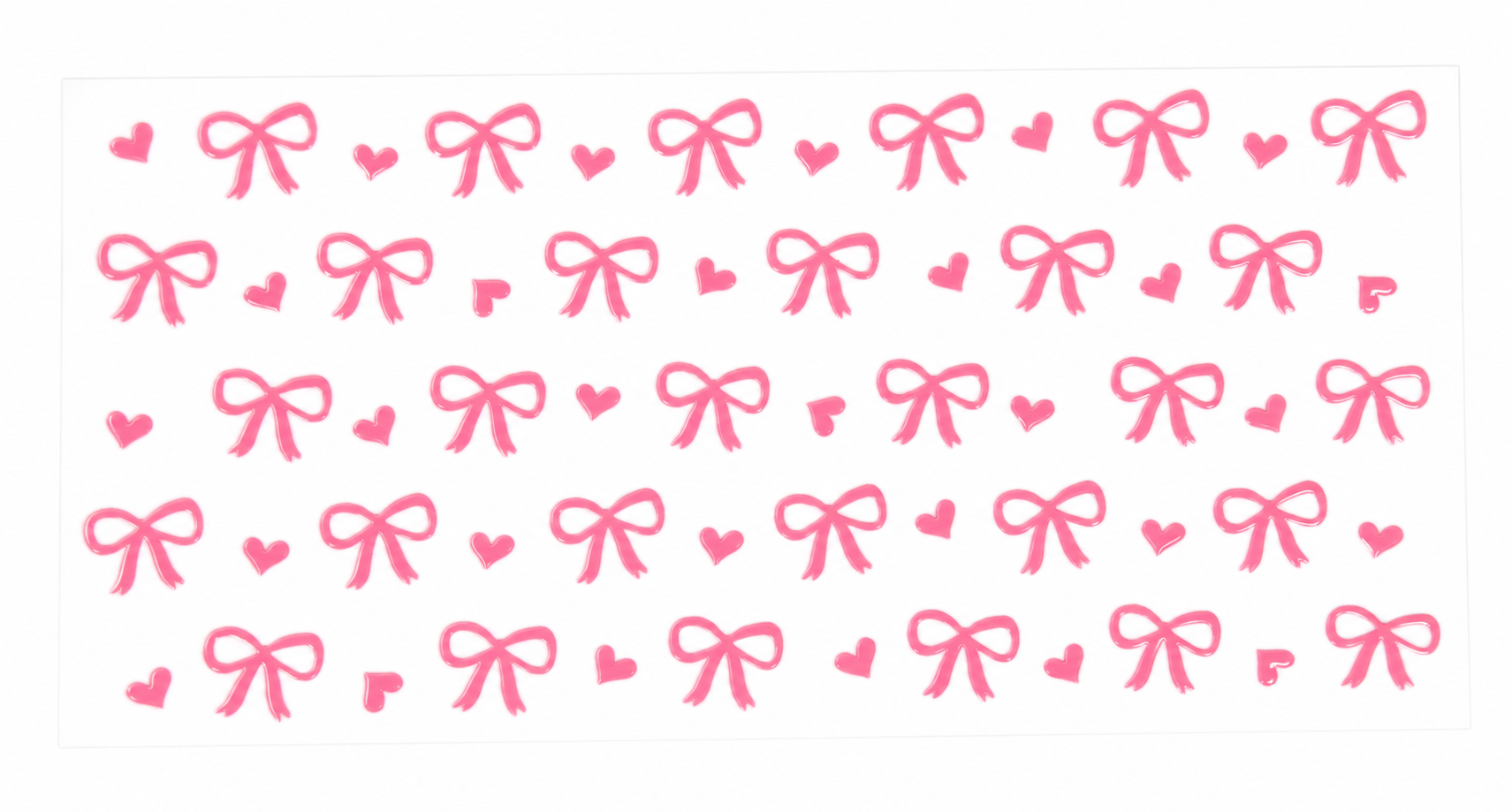 Decal Wraps for Tumblers (Cuttable for all Tumbler sizes) Pastel Bow Love Fine