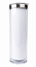 18oz Steel Straight Snow Globe Tumbler