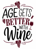 Decal Wraps for Tumblers - Age with wine