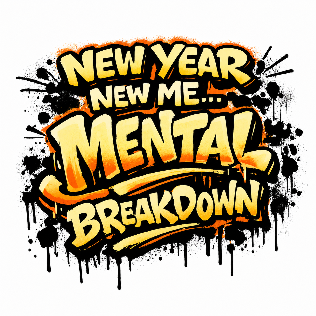Decal Wraps for Tumblers - Mental Breakdown